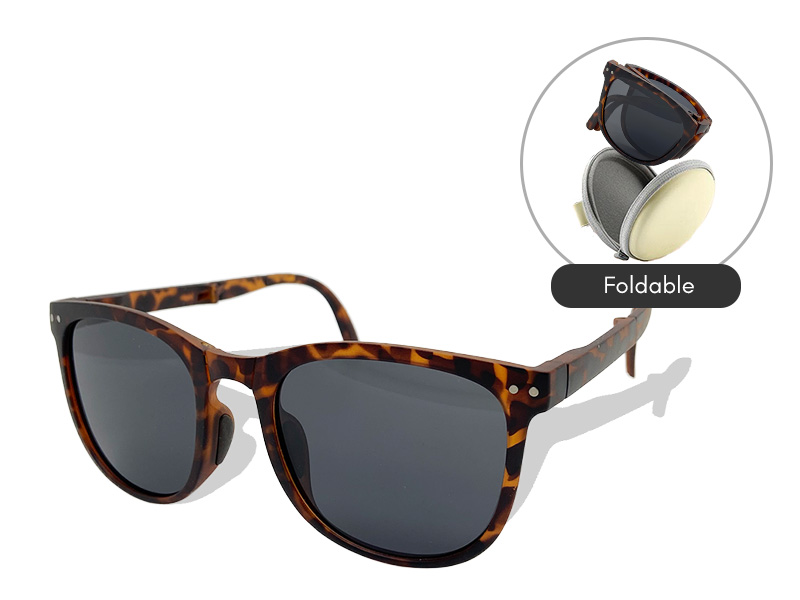 Foldable Adult Sunglasses (Leopard)