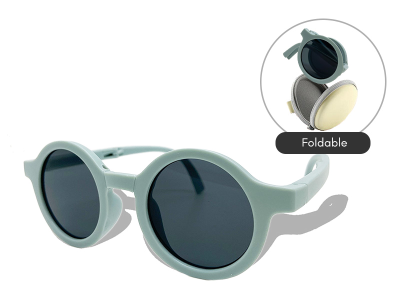 Foldable Kids Sunglasses (Blue)