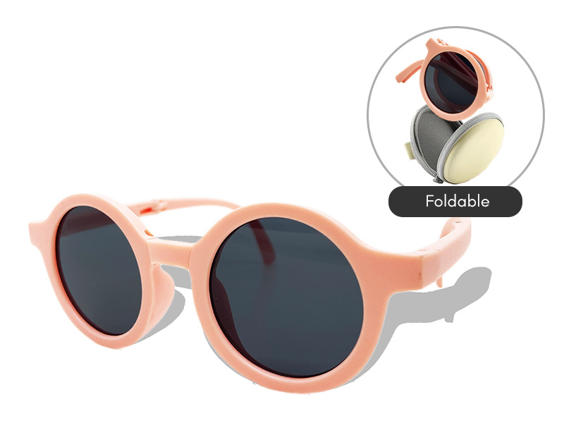 Foldable Kids Sunglasses (Pink)