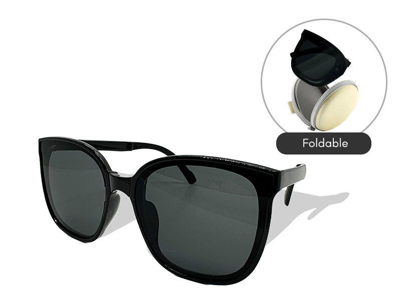 Foldable Youth Sunglasses (Black)