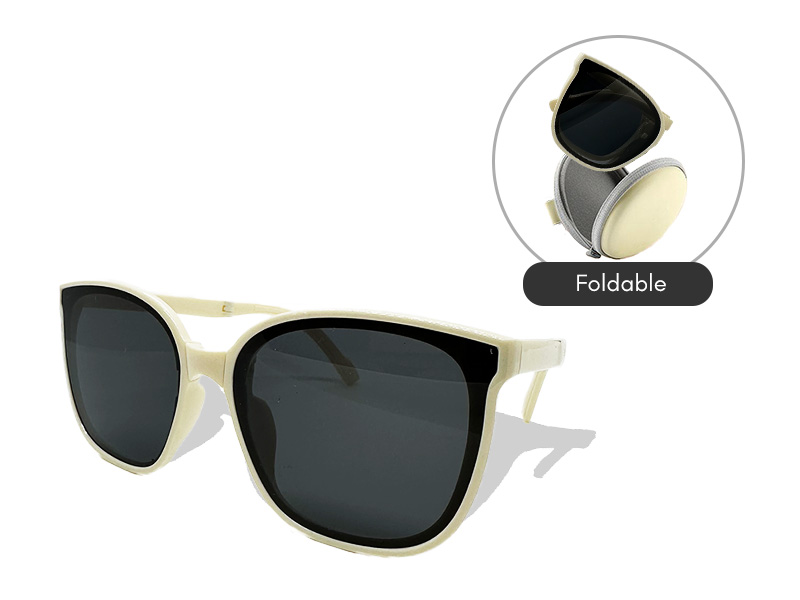 Foldable Youth Sunglasses (White)