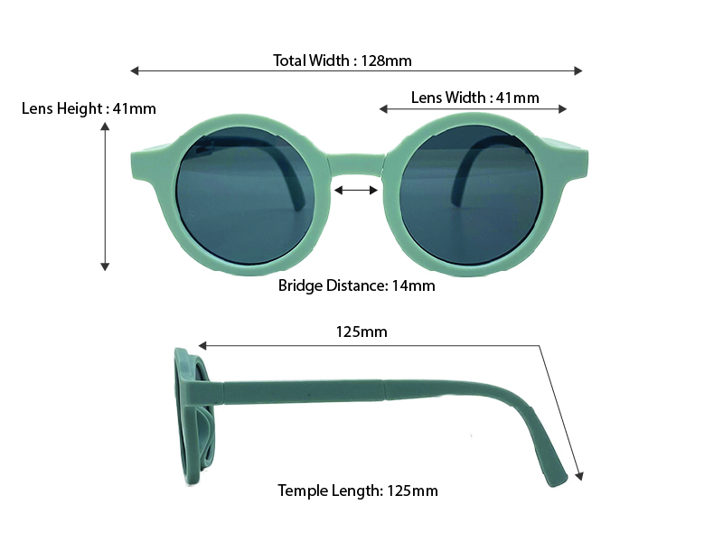 Foldable Kids Sunglasses (Blue)